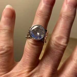 Silpada Cubic Zirconia Sterling Silver Stackable Ring